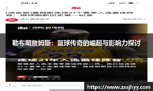 勒布朗詹姆斯：篮球传奇的崛起与影响力探讨